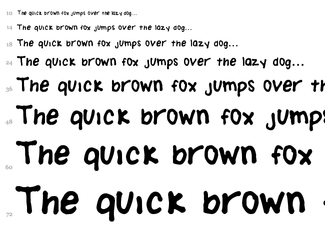 Amanda Brodzinski font waterfall